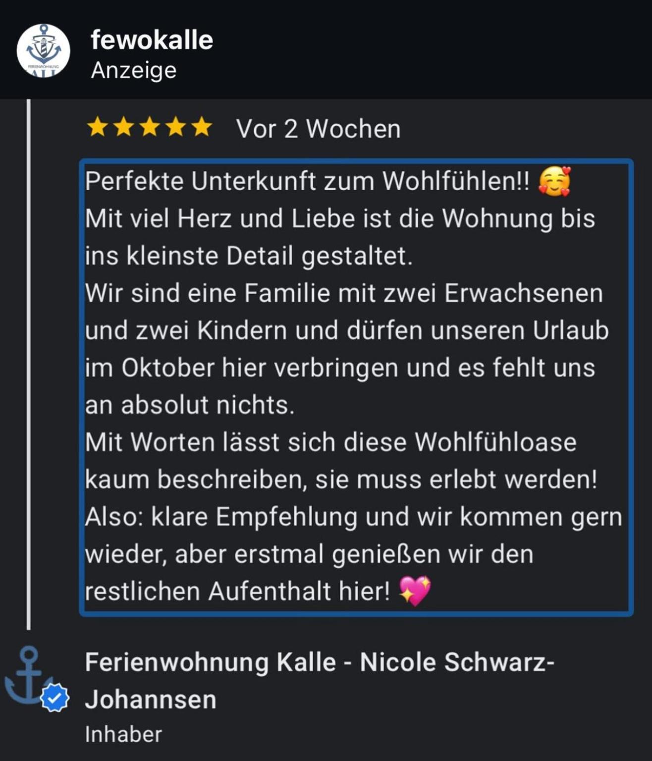 Ferienwohnung Kalle Osterbruch Екстер'єр фото
